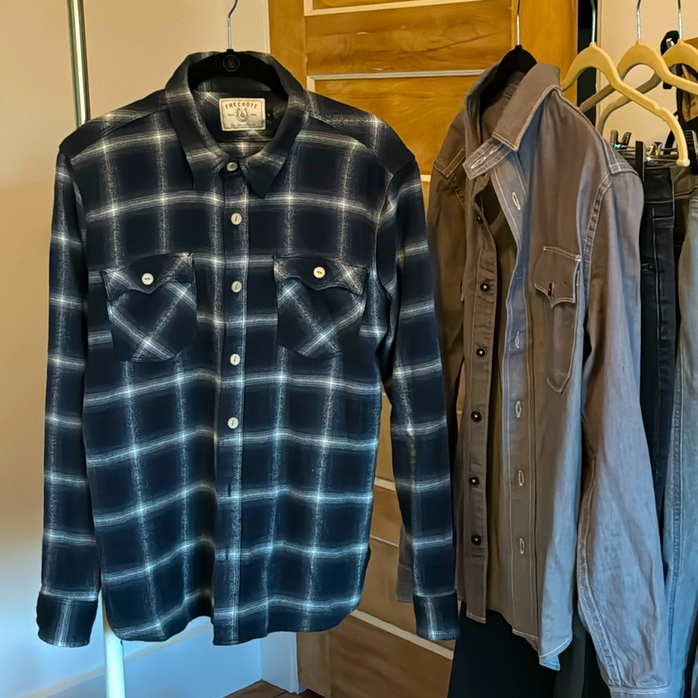 Freenote Cloth Woven Plaid Button Down